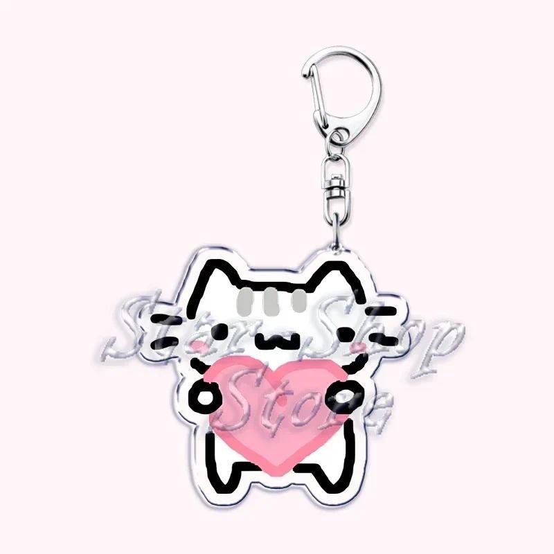 Kawaii Little Cat Keychain Holding Flowers, Strawberry Kitten, Bag Hanging, Móc Khóa In Theo Yêu Cầu, Chất Liệu Mica Trong Suốt In 2 Mặt , Dày 4mm 23 Kawaii Little Cat Keychain Holding Flowers, Strawberry Kitten, Bag Hanging, Móc Khóa In Theo Yêu Cầu, Chất Liệu Mica Trong Suốt In 2 Mặt , Dày 4mm - Ảnh 23