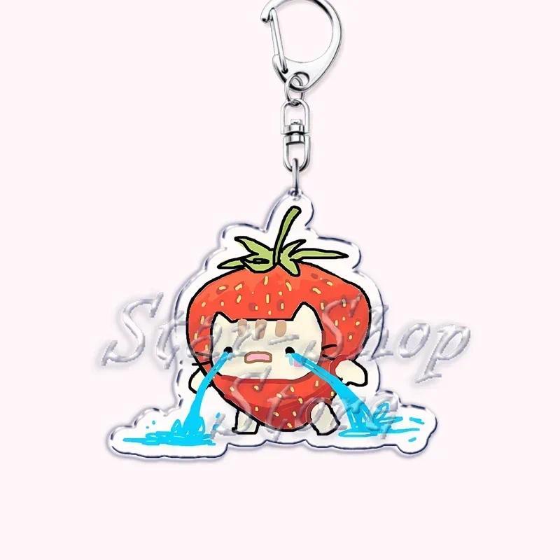Kawaii Little Cat Keychain Holding Flowers, Strawberry Kitten, Bag Hanging, Móc Khóa In Theo Yêu Cầu, Chất Liệu Mica Trong Suốt In 2 Mặt , Dày 4mm 35 Kawaii Little Cat Keychain Holding Flowers, Strawberry Kitten, Bag Hanging, Móc Khóa In Theo Yêu Cầu, Chất Liệu Mica Trong Suốt In 2 Mặt , Dày 4mm - Ảnh 35