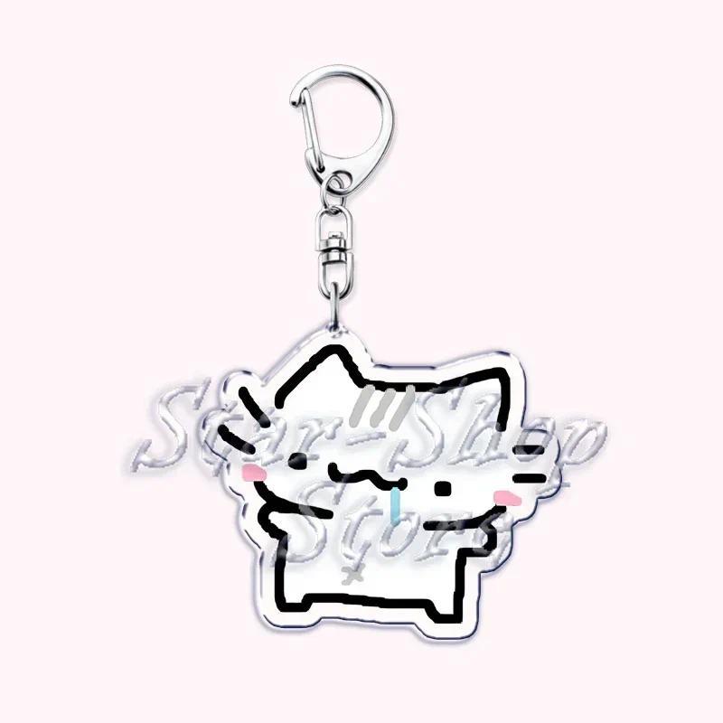 Kawaii Little Cat Keychain Holding Flowers, Strawberry Kitten, Bag Hanging, Móc Khóa In Theo Yêu Cầu, Chất Liệu Mica Trong Suốt In 2 Mặt , Dày 4mm 5 Kawaii Little Cat Keychain Holding Flowers, Strawberry Kitten, Bag Hanging, Móc Khóa In Theo Yêu Cầu, Chất Liệu Mica Trong Suốt In 2 Mặt , Dày 4mm - Ảnh 5