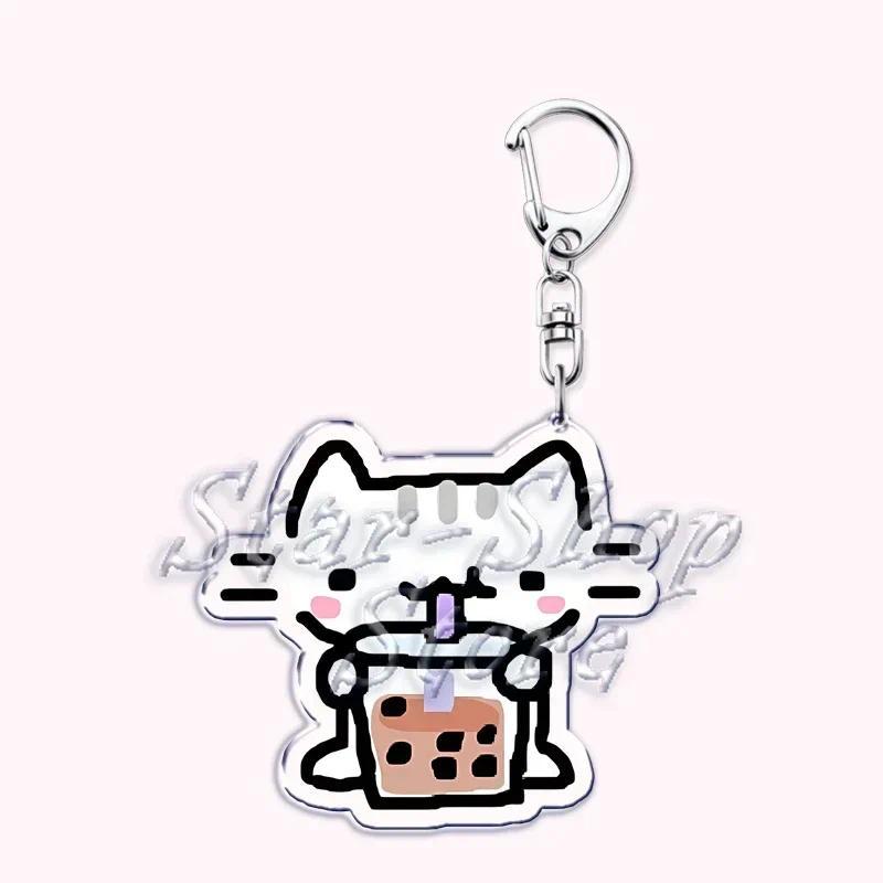 Kawaii Little Cat Keychain Holding Flowers, Strawberry Kitten, Bag Hanging, Móc Khóa In Theo Yêu Cầu, Chất Liệu Mica Trong Suốt In 2 Mặt , Dày 4mm 42 Kawaii Little Cat Keychain Holding Flowers, Strawberry Kitten, Bag Hanging, Móc Khóa In Theo Yêu Cầu, Chất Liệu Mica Trong Suốt In 2 Mặt , Dày 4mm - Ảnh 42