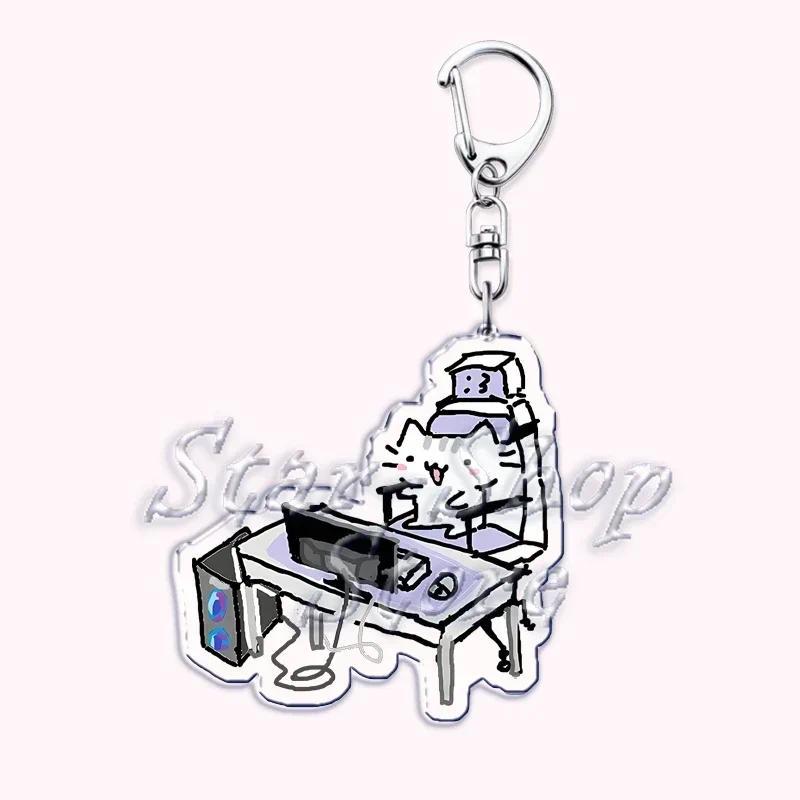 Kawaii Little Cat Keychain Holding Flowers, Strawberry Kitten, Bag Hanging, Móc Khóa In Theo Yêu Cầu, Chất Liệu Mica Trong Suốt In 2 Mặt , Dày 4mm 10 Kawaii Little Cat Keychain Holding Flowers, Strawberry Kitten, Bag Hanging, Móc Khóa In Theo Yêu Cầu, Chất Liệu Mica Trong Suốt In 2 Mặt , Dày 4mm - Ảnh 10