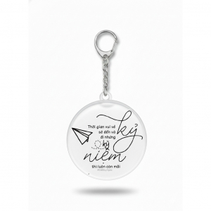 Keychain About Youth Anniversary Móc Khóa In Theo Yêu Cầu, Chất Liệu Mica Trong Suốt In 2 Mặt , Dày 4mm