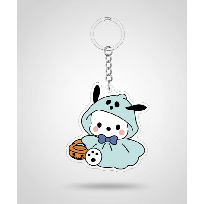 Keychain " Cute Costume Pochocco" Móc Khóa In Theo Yêu Cầu, Chất Liệu Mica Trong Suốt In 2 Mặt , Dày 4mm 1 Keychain " Cute Costume Pochocco" Móc Khóa In Theo Yêu Cầu, Chất Liệu Mica Trong Suốt In 2 Mặt , Dày 4mm