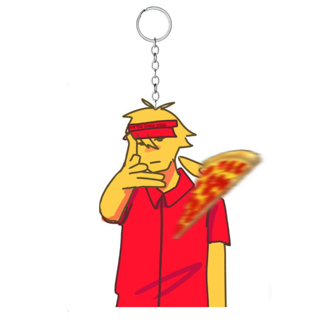 Keychain Elliot Throwing Pizza At U Lelel Móc Khóa In Theo Yêu Cầu, Chất Liệu Mica Trong Suốt In 2 Mặt , Dày 4mm 1 Keychain Elliot Throwing Pizza At U Lelel Móc Khóa In Theo Yêu Cầu, Chất Liệu Mica Trong Suốt In 2 Mặt , Dày 4mm