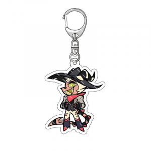 Keychain For Helluva Boss Fizzowlli Millie Blitzo Stolas Chibi Version Acrylic Keychain Móc Khóa In Theo Yêu Cầu, Chất Liệu Mica Trong Suốt In 2 Mặt , Dày 4mm