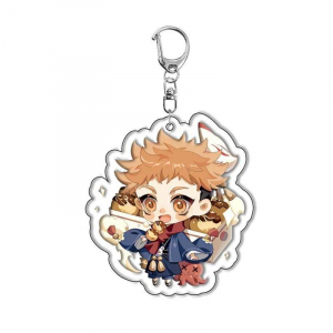 Keychain For Jjk Megumi Fushiguro Yuji Itadori Satoru Gojoi Geto Suguru Chibi Acrylic Keychain Móc Khóa In Theo Yêu Cầu, Chất Liệu Mica Trong Suốt In 2 Mặt , Dày 4mm