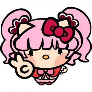 Keychain " Hello Kitty Cartoon Version " Móc Khóa In Theo Yêu Cầu, Chất Liệu Mica Trong Suốt In 2 Mặt , Dày 4mm