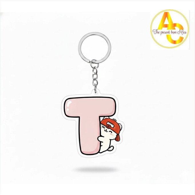 Keychain " Little Bear Holding Letters " Móc Khóa In Theo Yêu Cầu, Chất Liệu Mica Trong Suốt In 2 Mặt , Dày 4mm 1 Keychain " Little Bear Holding Letters " Móc Khóa In Theo Yêu Cầu, Chất Liệu Mica Trong Suốt In 2 Mặt , Dày 4mm