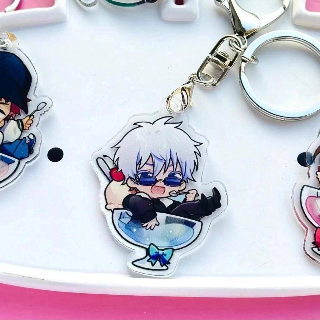 Keychains Acrylic Keychains For Jjk Gojo Satoru Itadori Yuji Fushiguro Megumi Cute Diy Mica Móc Khóa In Theo Yêu Cầu, Chất Liệu Mica Trong Suốt In 2 Mặt , Dày 4mm 3 Keychains Acrylic Keychains For Jjk Gojo Satoru Itadori Yuji Fushiguro Megumi Cute Diy Mica Móc Khóa In Theo Yêu Cầu, Chất Liệu Mica Trong Suốt In 2 Mặt , Dày 4mm - Ảnh 3