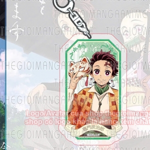 Kimetsu No Yaiba (rabbit) Mica Acrylic Keychain Printed With Cute Chibi Anime Image Móc Khóa In Theo Yêu Cầu, Chất Liệu Mica Trong Suốt In 2 Mặt , Dày 4mm