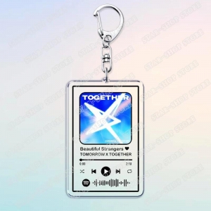 Korean Kpop Band Keychains For Women Accessories Bag Singer Soobin Yeonjun Beomgyu Taehyun Móc Khóa In Theo Yêu Cầu, Chất Liệu Mica Trong Suốt In 2 Mặt , Dày 4mm