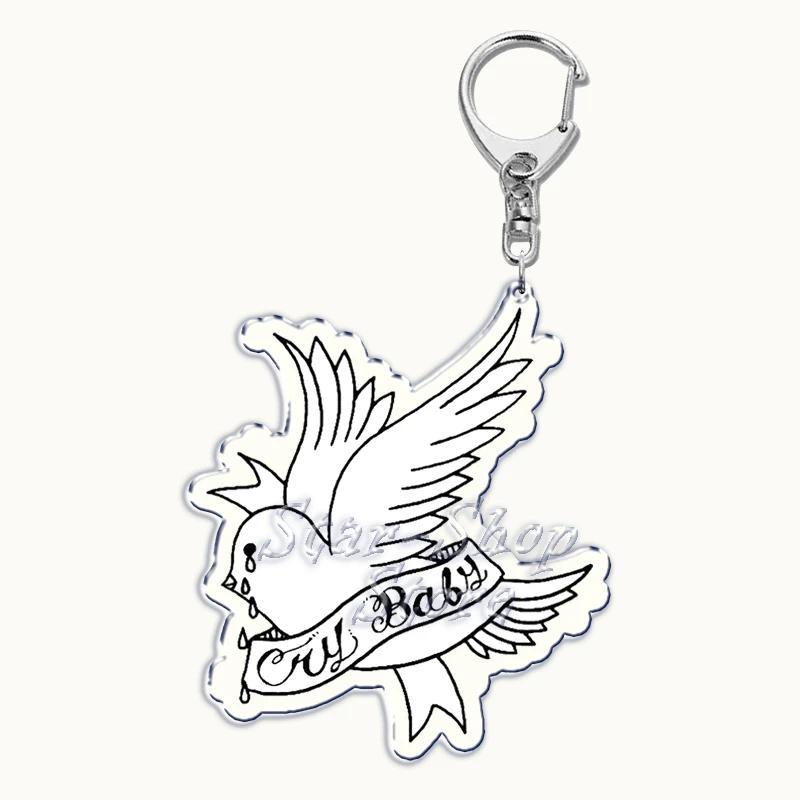 Lil Peep Rapper Acrylic Key Chain Pendant Key Ring Crybaby Hellboy Love Yikes Keyring For Bag Móc Khóa In Theo Yêu Cầu, Chất Liệu Mica Trong Suốt In 2 Mặt , Dày 4mm 6 Lil Peep Rapper Acrylic Key Chain Pendant Key Ring Crybaby Hellboy Love Yikes Keyring For Bag Móc Khóa In Theo Yêu Cầu, Chất Liệu Mica Trong Suốt In 2 Mặt , Dày 4mm - Ảnh 6