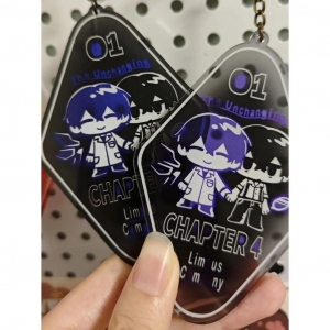 Limbus Company Anime Keychain Women Acrylic Keychain Man Funny Keychain Ornament Accessories Móc Khóa In Theo Yêu Cầu, Chất Liệu Mica Trong Suốt In 2 Mặt , Dày 4mm