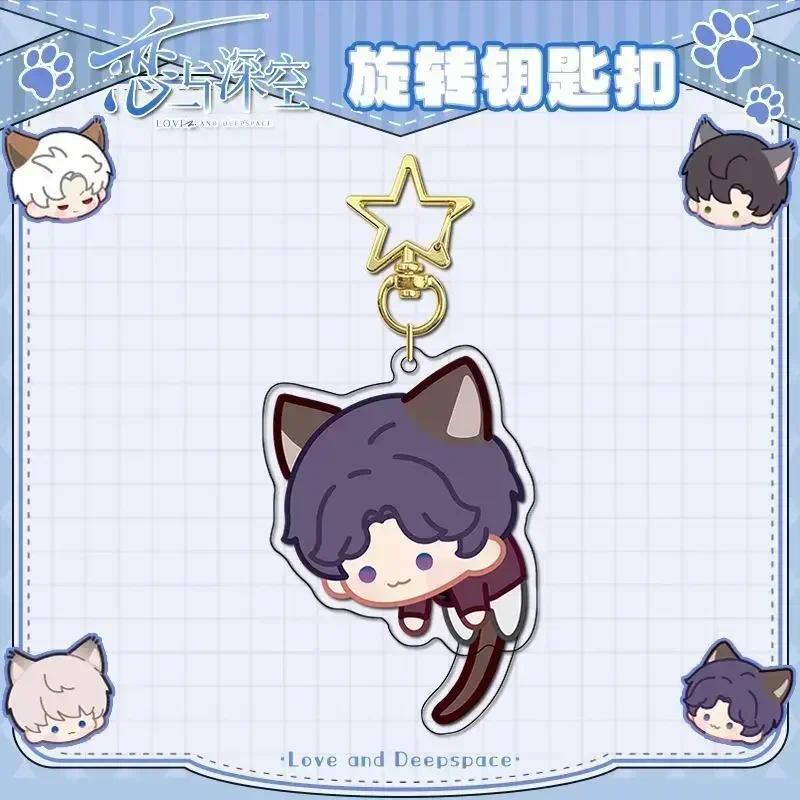 Love And Deep Space Rotating Golden Star Xavier Rafayel Sylus Sandwich Process Key Chain Móc Khóa In Theo Yêu Cầu, Chất Liệu Mica Trong Suốt In 2 Mặt , Dày 4mm 2 Love And Deep Space Rotating Golden Star Xavier Rafayel Sylus Sandwich Process Key Chain Móc Khóa In Theo Yêu Cầu, Chất Liệu Mica Trong Suốt In 2 Mặt , Dày 4mm - Ảnh 2