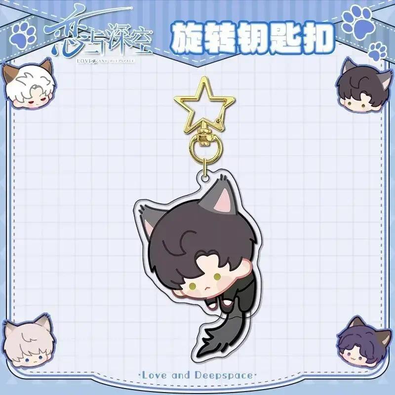 Love And Deep Space Rotating Golden Star Xavier Rafayel Sylus Sandwich Process Key Chain Móc Khóa In Theo Yêu Cầu, Chất Liệu Mica Trong Suốt In 2 Mặt , Dày 4mm 3 Love And Deep Space Rotating Golden Star Xavier Rafayel Sylus Sandwich Process Key Chain Móc Khóa In Theo Yêu Cầu, Chất Liệu Mica Trong Suốt In 2 Mặt , Dày 4mm - Ảnh 3