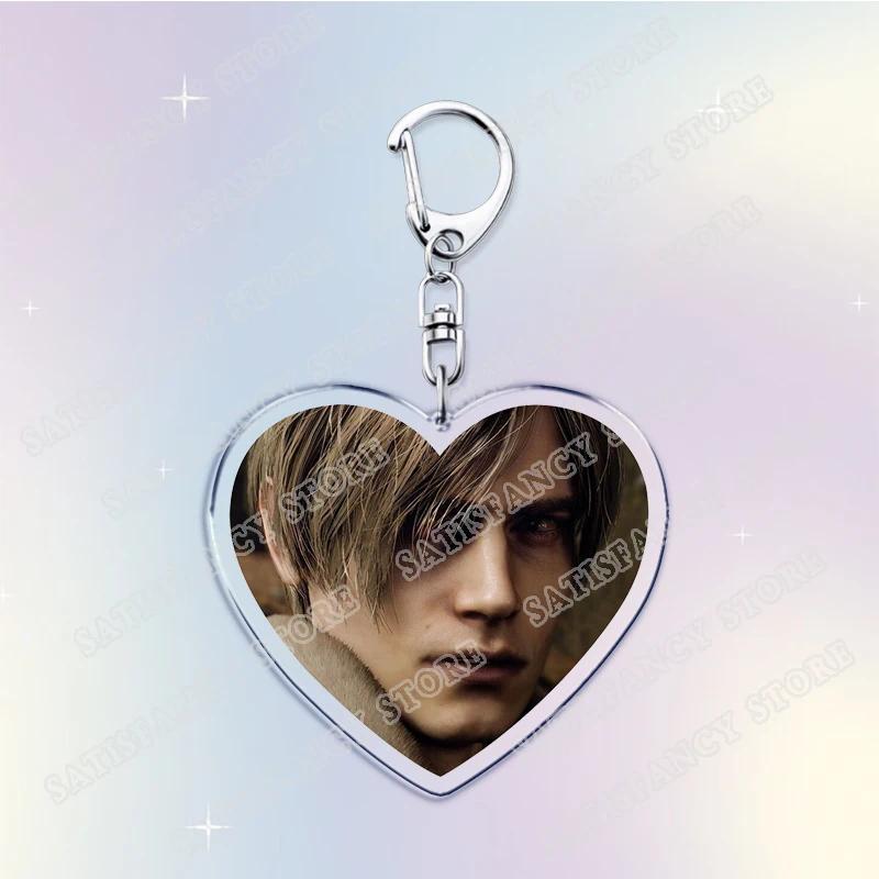 Love Heart-shaped Leon Horror Game Keychain, Kennedy For Gamers, Móc Khóa In Theo Yêu Cầu, Chất Liệu Mica Trong Suốt In 2 Mặt , Dày 4mm 3 Love Heart-shaped Leon Horror Game Keychain, Kennedy For Gamers, Móc Khóa In Theo Yêu Cầu, Chất Liệu Mica Trong Suốt In 2 Mặt , Dày 4mm - Ảnh 3