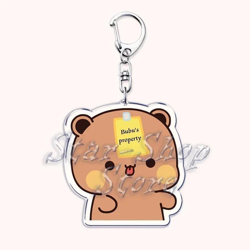 Lovely Bubu Dudu Property Keychains Couple Bear Panda Pendant Mica Keychain Móc Khóa In Theo Yêu Cầu, Chất Liệu Mica Trong Suốt In 2 Mặt , Dày 4mm 2 Lovely Bubu Dudu Property Keychains Couple Bear Panda Pendant Mica Keychain Móc Khóa In Theo Yêu Cầu, Chất Liệu Mica Trong Suốt In 2 Mặt , Dày 4mm - Ảnh 2