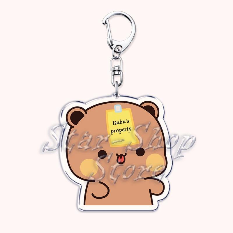 Lovely Bubu Dudu Rose Love Keychains Couple Bear Panda Pendant Mica Keychain Móc Khóa In Theo Yêu Cầu, Chất Liệu Mica Trong Suốt In 2 Mặt , Dày 4mm 3 Lovely Bubu Dudu Rose Love Keychains Couple Bear Panda Pendant Mica Keychain Móc Khóa In Theo Yêu Cầu, Chất Liệu Mica Trong Suốt In 2 Mặt , Dày 4mm - Ảnh 3