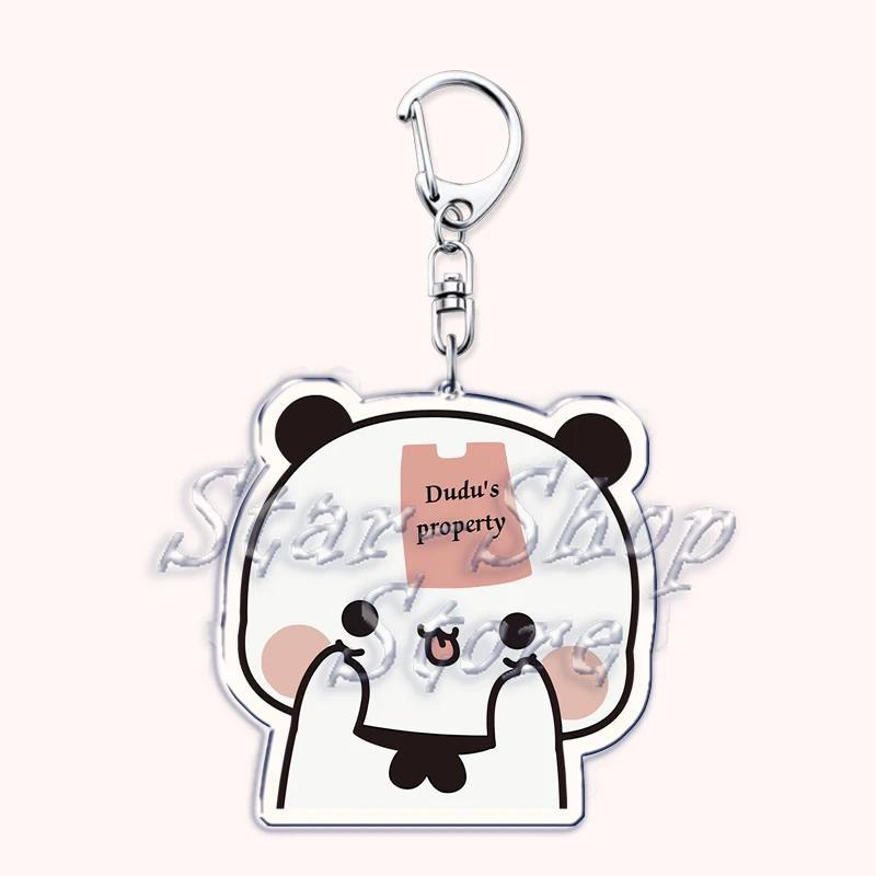 Lovely Bubu Dudu Rose Love Keychains Couple Bear Panda Pendant Mica Keychain Móc Khóa In Theo Yêu Cầu, Chất Liệu Mica Trong Suốt In 2 Mặt , Dày 4mm 4 Lovely Bubu Dudu Rose Love Keychains Couple Bear Panda Pendant Mica Keychain Móc Khóa In Theo Yêu Cầu, Chất Liệu Mica Trong Suốt In 2 Mặt , Dày 4mm - Ảnh 4