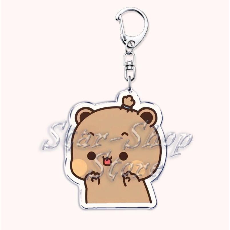 Lovely Bubu Dudu Rose Love Keychains Couple Bear Panda Pendant Mica Keychain Móc Khóa In Theo Yêu Cầu, Chất Liệu Mica Trong Suốt In 2 Mặt , Dày 4mm 44 Lovely Bubu Dudu Rose Love Keychains Couple Bear Panda Pendant Mica Keychain Móc Khóa In Theo Yêu Cầu, Chất Liệu Mica Trong Suốt In 2 Mặt , Dày 4mm - Ảnh 44