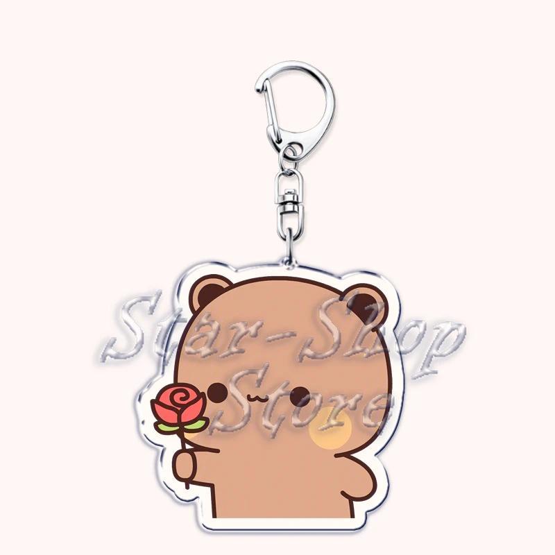 Lovely Bubu Dudu Rose Love Keychains Couple Bear Panda Pendant Mica Keychain Móc Khóa In Theo Yêu Cầu, Chất Liệu Mica Trong Suốt In 2 Mặt , Dày 4mm 6 Lovely Bubu Dudu Rose Love Keychains Couple Bear Panda Pendant Mica Keychain Móc Khóa In Theo Yêu Cầu, Chất Liệu Mica Trong Suốt In 2 Mặt , Dày 4mm - Ảnh 6