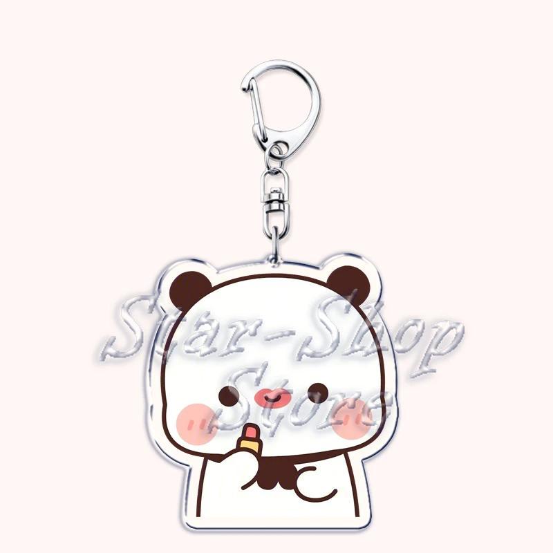 Lovely Bubu Dudu Rose Love Keychains Couple Bear Panda Pendant Mica Keychain Móc Khóa In Theo Yêu Cầu, Chất Liệu Mica Trong Suốt In 2 Mặt , Dày 4mm 7 Lovely Bubu Dudu Rose Love Keychains Couple Bear Panda Pendant Mica Keychain Móc Khóa In Theo Yêu Cầu, Chất Liệu Mica Trong Suốt In 2 Mặt , Dày 4mm - Ảnh 7