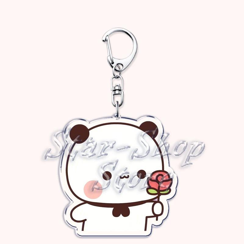 Lovely Bubu Dudu Rose Love Keychains Couple Bear Panda Pendant Mica Keychain Móc Khóa In Theo Yêu Cầu, Chất Liệu Mica Trong Suốt In 2 Mặt , Dày 4mm 1 Lovely Bubu Dudu Rose Love Keychains Couple Bear Panda Pendant Mica Keychain Móc Khóa In Theo Yêu Cầu, Chất Liệu Mica Trong Suốt In 2 Mặt , Dày 4mm