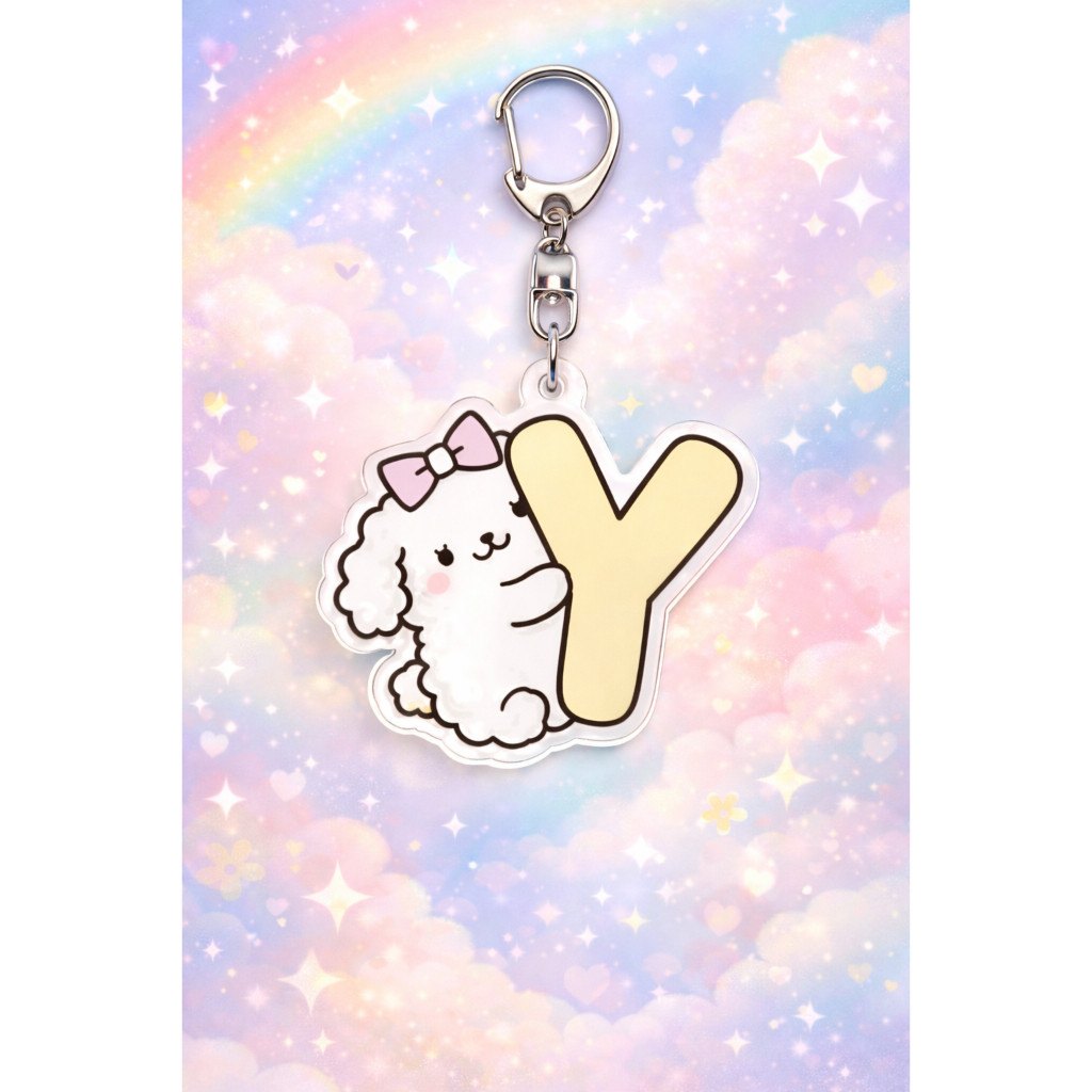 Lovely Yalala Letter Keychain Móc Khóa In Theo Yêu Cầu, Chất Liệu Mica Trong Suốt In 2 Mặt , Dày 4mm 1 Lovely Yalala Letter Keychain Móc Khóa In Theo Yêu Cầu, Chất Liệu Mica Trong Suốt In 2 Mặt , Dày 4mm