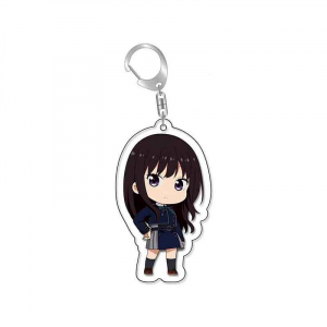 Lycoris Recoil Nishikigi Chisato Inoue Takina Acryic Anime Keychain Cartoon Buckle Bag Parts Móc Khóa In Theo Yêu Cầu, Chất Liệu Mica Trong Suốt In 2 Mặt , Dày 4mm