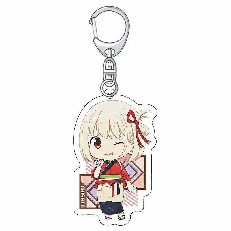Lycoris Recoil Nishikigi Chisato Lovely Baby Bag Charms Hanging Face Friends Key Chain Móc Khóa In Theo Yêu Cầu, Chất Liệu Mica Trong Suốt In 2 Mặt , Dày 4mm 4 Lycoris Recoil Nishikigi Chisato Lovely Baby Bag Charms Hanging Face Friends Key Chain Móc Khóa In Theo Yêu Cầu, Chất Liệu Mica Trong Suốt In 2 Mặt , Dày 4mm - Ảnh 4
