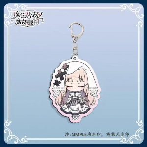 Magical Girl Witch Trial Chibi Keychain, Ema Hiro Mica Characters, Backpack For Anime Game Móc Khóa In Theo Yêu Cầu, Chất Liệu Mica Trong Suốt In 2 Mặt , Dày 4mm
