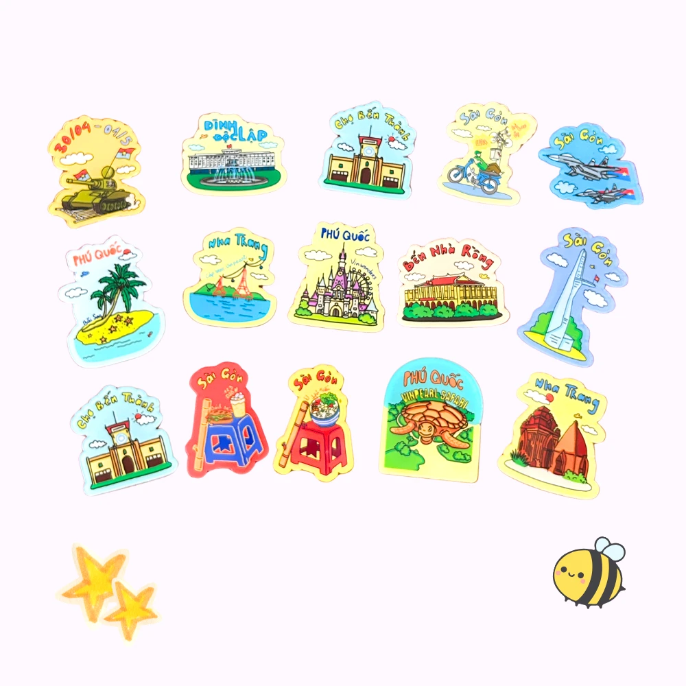 Magnet Mica Địa Danh Văn Hoá Việt Nam Dễ Thương Locabee, Quà Tặng Lưu Niệm, Decor Cute In Theo Yêu Cầu, Chất Liệu Mica Trong Suốt In 2 Mặt , Dày 4mm, Free Ship 30 Cái, Miễn Phí Thiết Kế, Có Test Mẫu 3 Magnet Mica Địa Danh Văn Hoá Việt Nam Dễ Thương Locabee, Quà Tặng Lưu Niệm, Decor Cute In Theo Yêu Cầu, Chất Liệu Mica Trong Suốt In 2 Mặt , Dày 4mm, Free Ship 30 Cái, Miễn Phí Thiết Kế, Có Test Mẫu - Ảnh 3