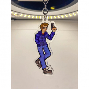 Marble Hornets Acrylic Keychain For Adults And Kids Collectible Anime Game Pvc Key Ring Charm Móc Khóa In Theo Yêu Cầu, Chất Liệu Mica Trong Suốt In 2 Mặt , Dày 4mm