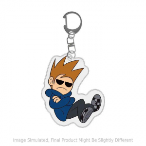 Matt Anime Keychain Women Eddsworld 3 Pack Men's Keychain Acrylic Car Keyring Party Japan Cos Móc Khóa In Theo Yêu Cầu, Chất Liệu Mica Trong Suốt In 2 Mặt , Dày 4mm