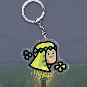 Mbti Cartoon Character Mica Keychain 16 Kind Of Esfp Estp Entj Decoration Creative Cartoon Móc Khóa In Theo Yêu Cầu, Chất Liệu Mica Trong Suốt In 2 Mặt , Dày 4mm