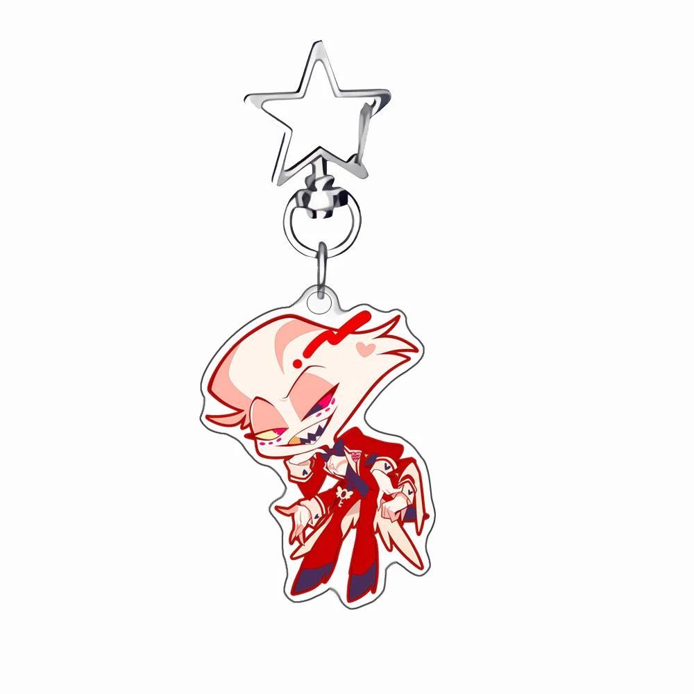 Mica Key Buckle For Hazbin Hotel Angel Dust Vaggie Sir Pentious Husk Anime Cartoon Mica Mica Móc Khóa In Theo Yêu Cầu, Chất Liệu Mica Trong Suốt In 2 Mặt , Dày 4mm 4 Mica Key Buckle For Hazbin Hotel Angel Dust Vaggie Sir Pentious Husk Anime Cartoon Mica Mica Móc Khóa In Theo Yêu Cầu, Chất Liệu Mica Trong Suốt In 2 Mặt , Dày 4mm - Ảnh 4