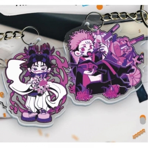 Mica Key Buckle For Jjk Ryomen Sukuna Suguru Geto Mahito Choso Self-made Anime Exquisite Móc Khóa In Theo Yêu Cầu, Chất Liệu Mica Trong Suốt In 2 Mặt , Dày 4mm