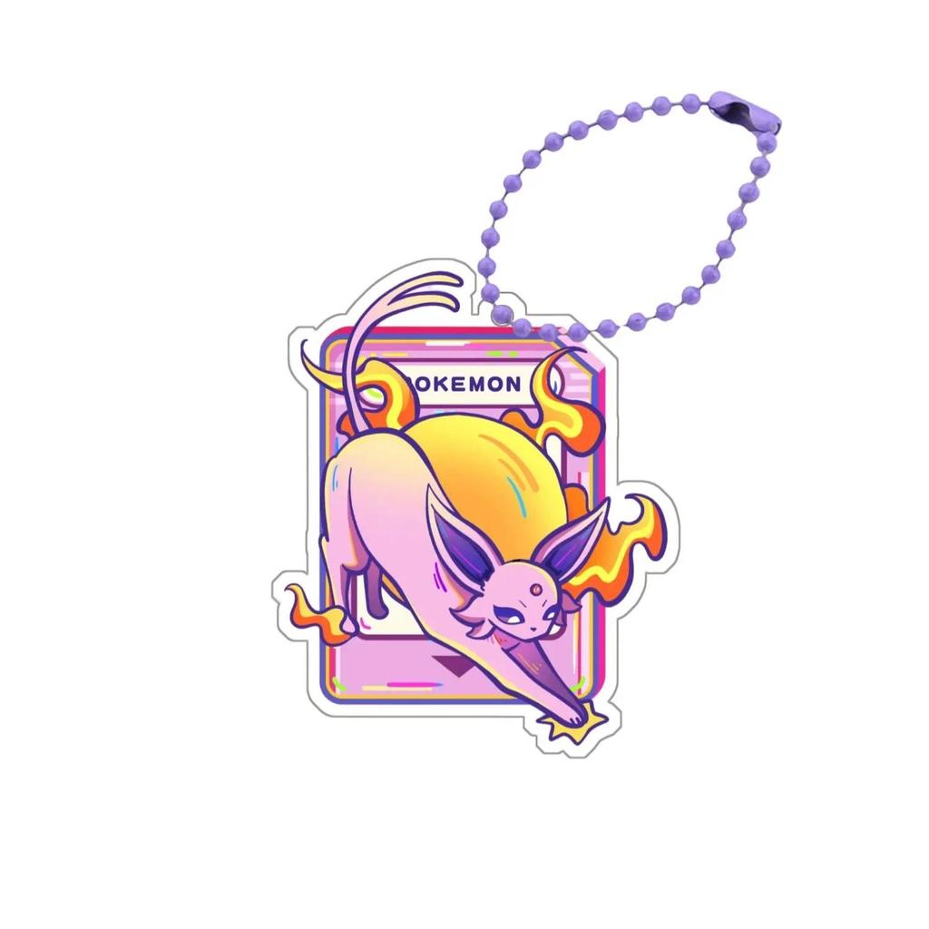 Mica Keychain F Pokemon Sylveon Umbreon Eevee Jolteon Vapeon Flareon Glaceon Festival Móc Khóa In Theo Yêu Cầu, Chất Liệu Mica Trong Suốt In 2 Mặt , Dày 4mm 3 Mica Keychain F Pokemon Sylveon Umbreon Eevee Jolteon Vapeon Flareon Glaceon Festival Móc Khóa In Theo Yêu Cầu, Chất Liệu Mica Trong Suốt In 2 Mặt , Dày 4mm - Ảnh 3