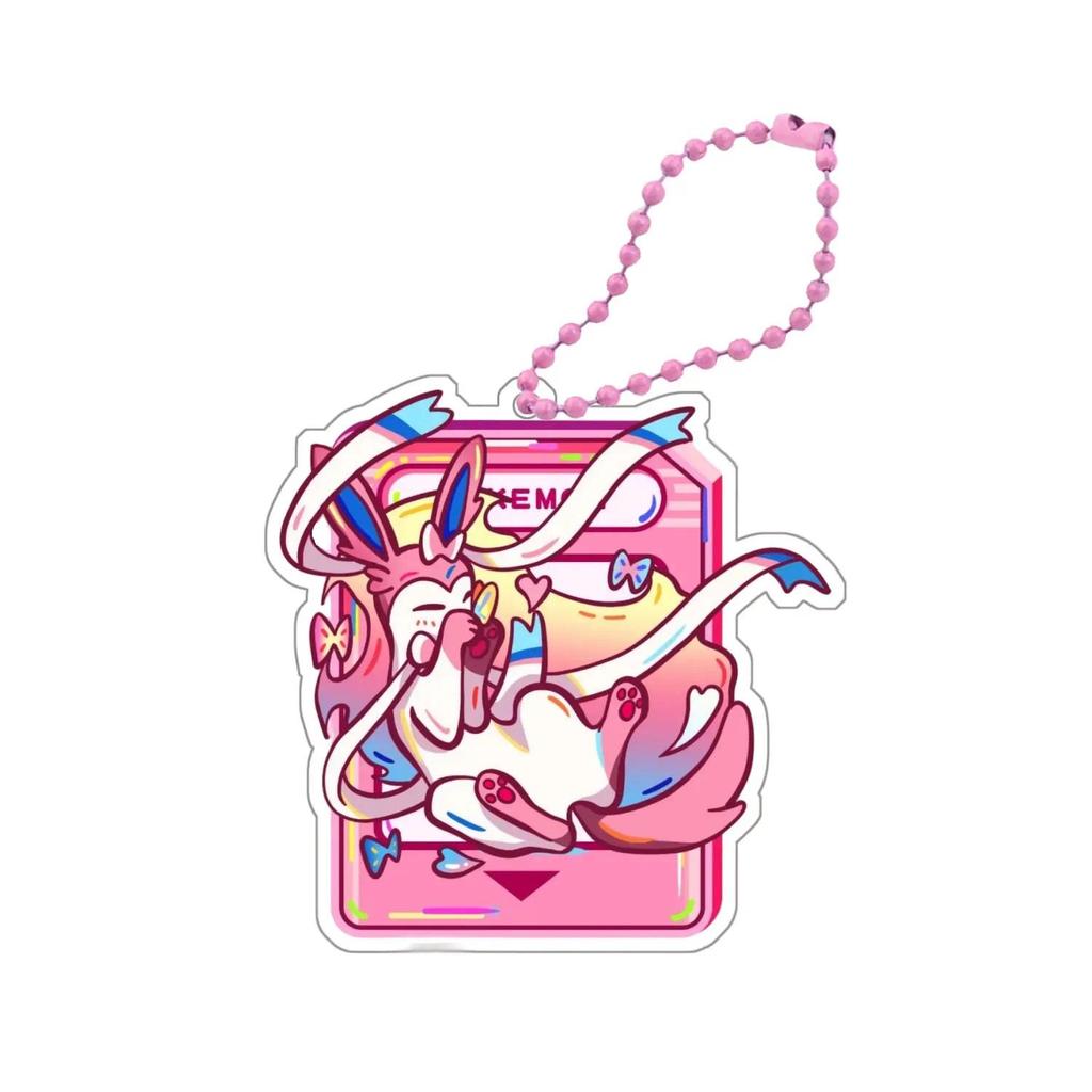 Mica Keychain F Pokemon Sylveon Umbreon Eevee Jolteon Vapeon Flareon Glaceon Festival Móc Khóa In Theo Yêu Cầu, Chất Liệu Mica Trong Suốt In 2 Mặt , Dày 4mm 7 Mica Keychain F Pokemon Sylveon Umbreon Eevee Jolteon Vapeon Flareon Glaceon Festival Móc Khóa In Theo Yêu Cầu, Chất Liệu Mica Trong Suốt In 2 Mặt , Dày 4mm - Ảnh 7