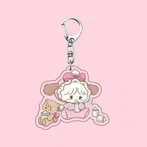 Mikko Mica Keychain Kawaii Cartoon Backpack Charm For Girls Given To Friends Mica Keychain Móc Khóa In Theo Yêu Cầu, Chất Liệu Mica Trong Suốt In 2 Mặt , Dày 4mm