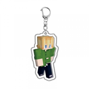 Minecraft Acrylic Game Refined Products New Keychain Jewelry Friends Fan Gift Charms Móc Khóa In Theo Yêu Cầu, Chất Liệu Mica Trong Suốt In 2 Mặt , Dày 4mm