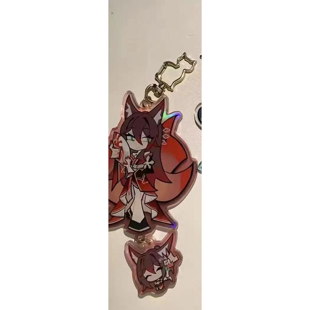 Mirror Anime Keychain Women Luocha Keychain For Men Mica Keyring Party Japan Cos Girl Honkai Móc Khóa In Theo Yêu Cầu, Chất Liệu Mica Trong Suốt In 2 Mặt , Dày 4mm 5 Mirror Anime Keychain Women Luocha Keychain For Men Mica Keyring Party Japan Cos Girl Honkai Móc Khóa In Theo Yêu Cầu, Chất Liệu Mica Trong Suốt In 2 Mặt , Dày 4mm - Ảnh 5