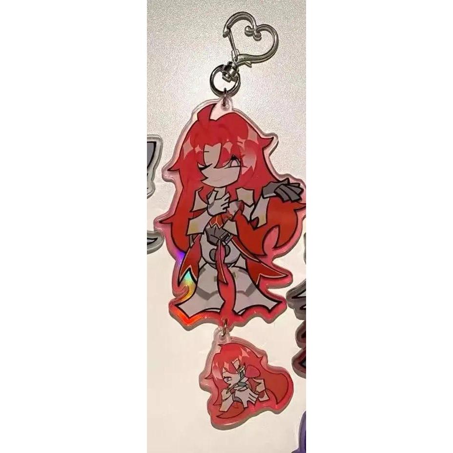 Mirror Anime Keychain Women Luocha Keychain For Men Mica Keyring Party Japan Cos Girl Honkai Móc Khóa In Theo Yêu Cầu, Chất Liệu Mica Trong Suốt In 2 Mặt , Dày 4mm 7 Mirror Anime Keychain Women Luocha Keychain For Men Mica Keyring Party Japan Cos Girl Honkai Móc Khóa In Theo Yêu Cầu, Chất Liệu Mica Trong Suốt In 2 Mặt , Dày 4mm - Ảnh 7