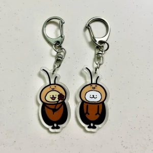 Móc Khóa Cặp Đôi Chó Con Bánh Cá/ Thức Ăn Nhanh/ Gián Nlp Móc Khóa In Theo Yêu Cầu, Chất Liệu Mica Trong Suốt In 2 Mặt , Dày 4mm, Free Ship 30 Cái, Miễn Phí Thiết Kế, Có Test Mẫu