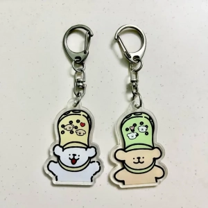 Móc Khoá Cặp Đôi Chó Con Dép Cross/ Snack Khoai Tây/ Đôi Bạn Cùng Khổ/ Tình Yêu Cupid Nlp Móc Khóa In Theo Yêu Cầu, Chất Liệu Mica Trong Suốt In 2 Mặt , Dày 4mm, Free Ship 30 Cái, Miễn Phí Thiết Kế, Có Test Mẫu