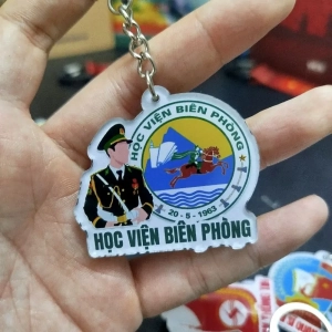 Móc Khóa Đại Học, Học Viện Quân Đội, Móc Khóa In Theo Yêu Cầu, Chất Liệu Mica Trong Suốt In 2 Mặt , Dày 4mm, Free Ship 30 Cái, Miễn Phí Thiết Kế, Có Test Mẫu