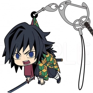 Móc Khóa Devil Blade Yoshiyuu Tomioka Tsumamari Rubber Mascot Pull-out Version Móc Khóa In Theo Yêu Cầu, Chất Liệu Mica Trong Suốt In 2 Mặt , Dày 4mm, Free Ship 30 Cái, Miễn Phí Thiết Kế, Có Test Mẫu
