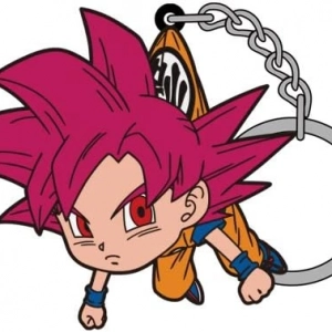 Móc Khóa Goku (super Saiyan God Ver Móc Khóa In Theo Yêu Cầu, Chất Liệu Mica Trong Suốt In 2 Mặt , Dày 4mm, Free Ship 30 Cái, Miễn Phí Thiết Kế, Có Test Mẫu