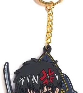 Móc Khóa  Key Ring Pinched Gintama Hijikata Móc Khóa In Theo Yêu Cầu, Chất Liệu Mica Trong Suốt In 2 Mặt , Dày 4mm, Free Ship 30 Cái, Miễn Phí Thiết Kế, Có Test Mẫu
