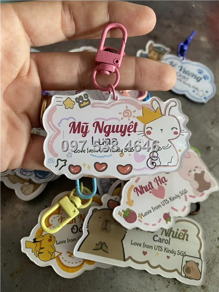 Móc Khóa Logo Treo Theo Yêu Cầu tại Rạch Giá ,Kiên Giang , Giá Xưởng, Cắt Laser, Mica Trong Suốt Dày 4mm , kích thước 4.5x5.5 cm , Giá Tận Gốc, Free Ship Từ 30 Cái 9 Móc Khóa Logo Treo Theo Yêu Cầu tại Rạch Giá ,Kiên Giang , Giá Xưởng, Cắt Laser, Mica Trong Suốt Dày 4mm , kích thước 4.5x5.5 cm , Giá Tận Gốc, Free Ship Từ 30 Cái - Ảnh 9